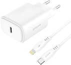 Фото Proove Silicone Power 2 Type-C 20W Lightning Cable White (WCSP22010002)