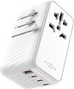 Фото Fixed Voyager World Adapter 3xUSB-C/1xUSB GaN 120W (FIXCT120-3C1A-WH)