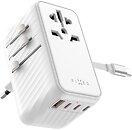 Фото Fixed Voyager World Adapter 4xUSB-C/1xUSB GaN 85W (FIXCT85-4C1A-WH)