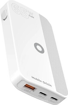 Фото Mobile Origin 65W GaN III Slim Charger Dual White (GAN-65W-SLM-WHT)