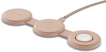 Фото Satechi OntheGo 3-in-1 Charger Desert Rose (ST-QTG31R)