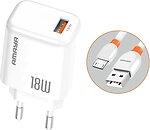 Фото Amaya E56 PD20W+QC3.0 1USB-A/1C Micro-USB Cable White (84592)
