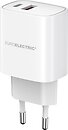 Фото Euroelectric USB-A+Type-C 30W QC3.0 White (Charger-30/30W)
