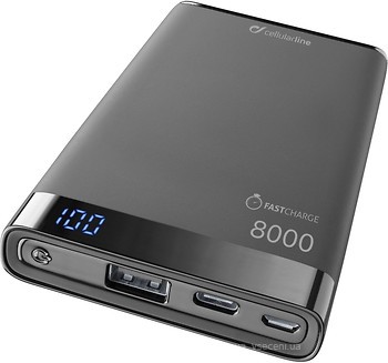 Фото Cellular Line Free Power Manta 8000 mAh Black (FREEPMANTA8USBCK)