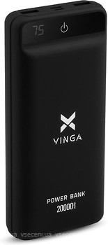 Фото Vinga VPB2QLS 10000 mAh Black (VPB2QLSBK)