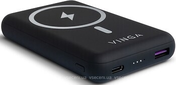 Фото Vinga Wireless Magnetic 10000 mAh Black (VPBAMS10BK)