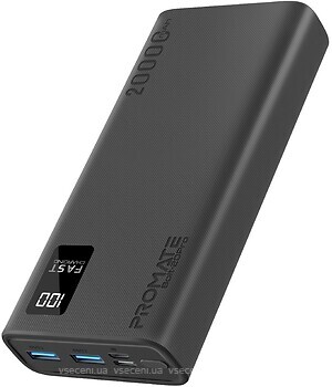 Фото Promate Bolt-20 Pro 20000 mAh Black (bolt-20pro.black)