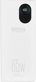 Фото Brevia 65W Li-Pol LCD 30000 mAh White (45365BR)