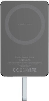 Фото Mobile Origin Blade 3000mAh Grey (PBB-3KC-GRY)