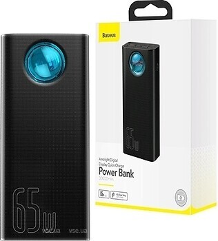 Фото Baseus Amblight Digital Quick 30000 mAh 65W Black (PPLG00101)