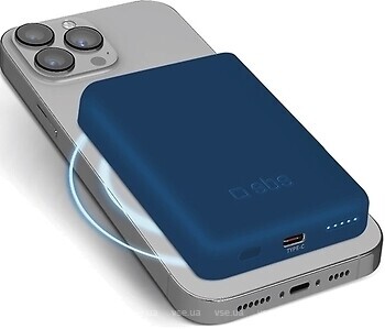 Фото SBS Wireless Magnetic 5000 mAh Blue (TEBB5000MAG1CB)