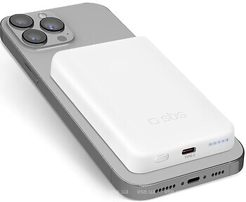 Фото SBS Wireless Magnetic 5000 mAh White (TEBB5000MAG1CW)