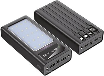 Фото Y-Kryptone N-24 LED Light 20000 mAh Cable In Black (YK-N24LC-B)