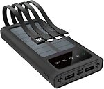 Фото Y-Kryptone S-01 Solar Charge LED Light 10000 mAh Cable In Black (YK-S01SLC-B)