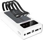Фото Y-Kryptone S-02 Solar Charge LED Light 20000 mAh Cable In White (YK-S02SLC-WH)