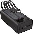 Фото Y-Kryptone S-03 Solar Charge LED Light 30000 mAh Cable In Black (YK-S03SLC-B)