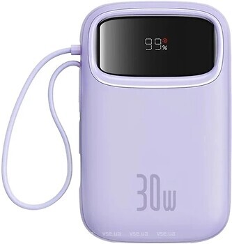 Фото Baseus QPow2 Digital Display 20000 mAh 30W Purple (P10055009513-00)