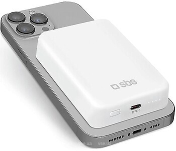 Фото SBS 10000 mAh Magsafe 10W White (TEBB10000MAG1CW)