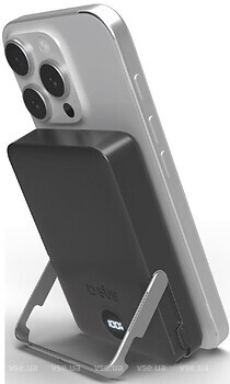 Фото SBS Wireless with Stand and LCD 10000 mAh Black (TEBB10000MAGSTAND)