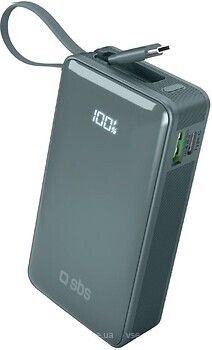 Фото SBS 10000 mAh PD 20W USB-C Cyan (TTBB10000LCDTCPD20A)