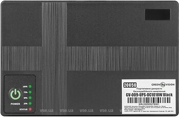 Фото GreenVision GV-009-UPS-DC1018W 10400 mAh Black (20050)
