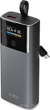 Фото SBS 10000 mAh PD 20W Black (TTBB10000LCDPD20)