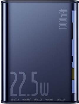 Фото Baseus Semi-Transparent 10000 mAh Blue (P10019700302-00)