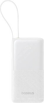 Фото Baseus Bipow 2 With USB-C Cable 10000 mAh 20W White (P10077101213-01)
