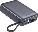 Фото Swissten Built-in Cables USB-C and Lightning 22.5W 20000 mAh Silver (8595217490598)