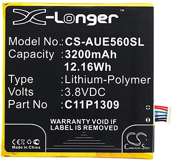 Фото Cameronsino CS-AUE560SL 3200 mAh