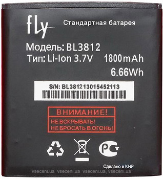 Фото Fly BL3812 1650 mAh