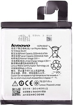 Фото Lenovo BL231 2300 mAh