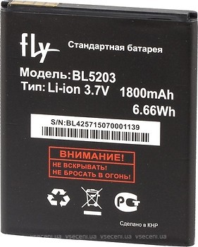 Фото Fly BL5203 1800 mAh