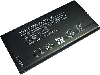 Фото Nokia BN-01 1500 mAh