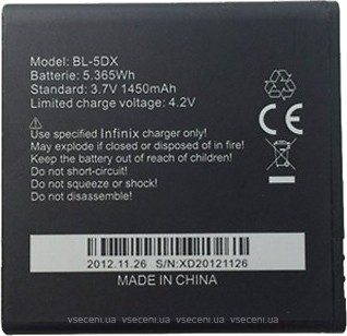 Фото Infinix BL-5DX 1450 mAh