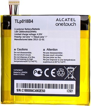 Фото Alcatel TLp018B4 1800 mAh