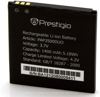 Фото Prestigio PAP3500 1400 mAh