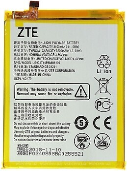 Фото ZTE V9 Vita 3100/3200 mAh (LI3931T44P8h806139)