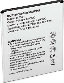 Фото ExtraDigital Lenovo BL259 2750 mAh
