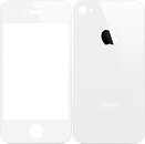 Фото Toto 2.5D Full Cover Tempered Glass front+back Apple iPhone 4/4S Silver
