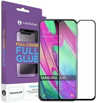 Фото MakeFuture Full Cover Full Glue Samsung Galaxy A40 A405 2019 Black (MGF-SA405)