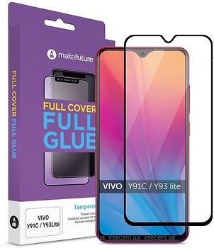 Фото MakeFuture Full Cover Full Glue Vivo Y91C/Y93 Lite Black (MGF-VY91C)