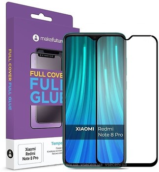 Фото MakeFuture Full Cover Full Glue Xiaomi Redmi Note 8 Pro Black (MGF-XRN8P)