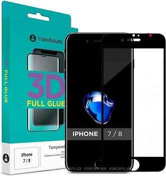 Фото MakeFuture 3D Apple iPhone 7/8 Black (MG3D-AI7/8B)