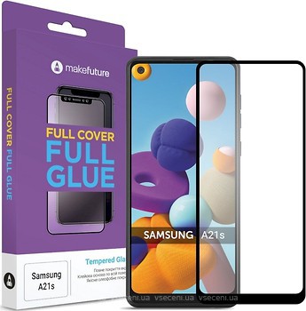 Фото MakeFuture Full Cover Full Glue Samsung Galaxy A21s A217 2020 Black (MGF-SA21S)