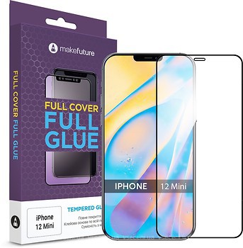 Фото MakeFuture Full Cover Full Glue Apple iPhone 12 Mini Black (MGF-AI12M)