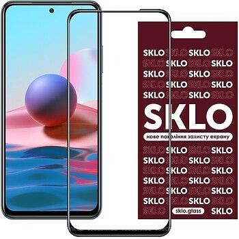 Фото SKLO 3D Full Glue Xiaomi Redmi Note 10/10S Black