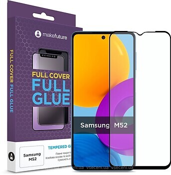Фото MakeFuture Full Cover Full Glue Samsung Galaxy M52 M526 Black (MGF-SM52)
