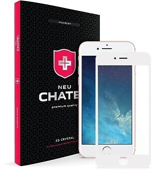 Фото +NEU Chatel Full 3D Crystal with Mesh Apple iPhone 7/8 White