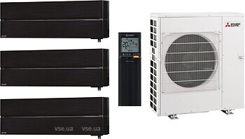 Фото Mitsubishi Electric Premium Hyper Heating Black Multi 83 (9+9+9)